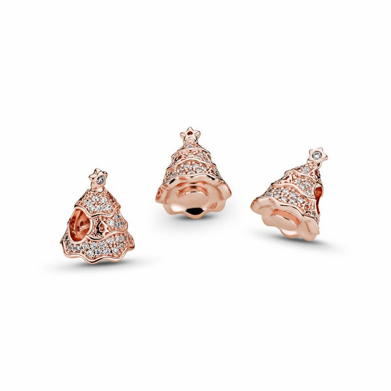 Pandora Rose™ Twinkling Christmas Tree Charm NZ Sale (236154-YVG)